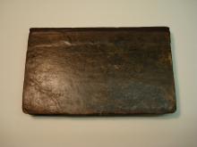 18th century sheep binding, rebacked using calf.