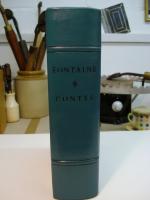 Quarter leather binding, decorative paper sides, two raised bands.