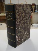 Double slipcase, leather spine, hand marbled sides.