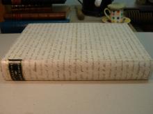 Case binding, vellum manuscript deed, with a leather label.